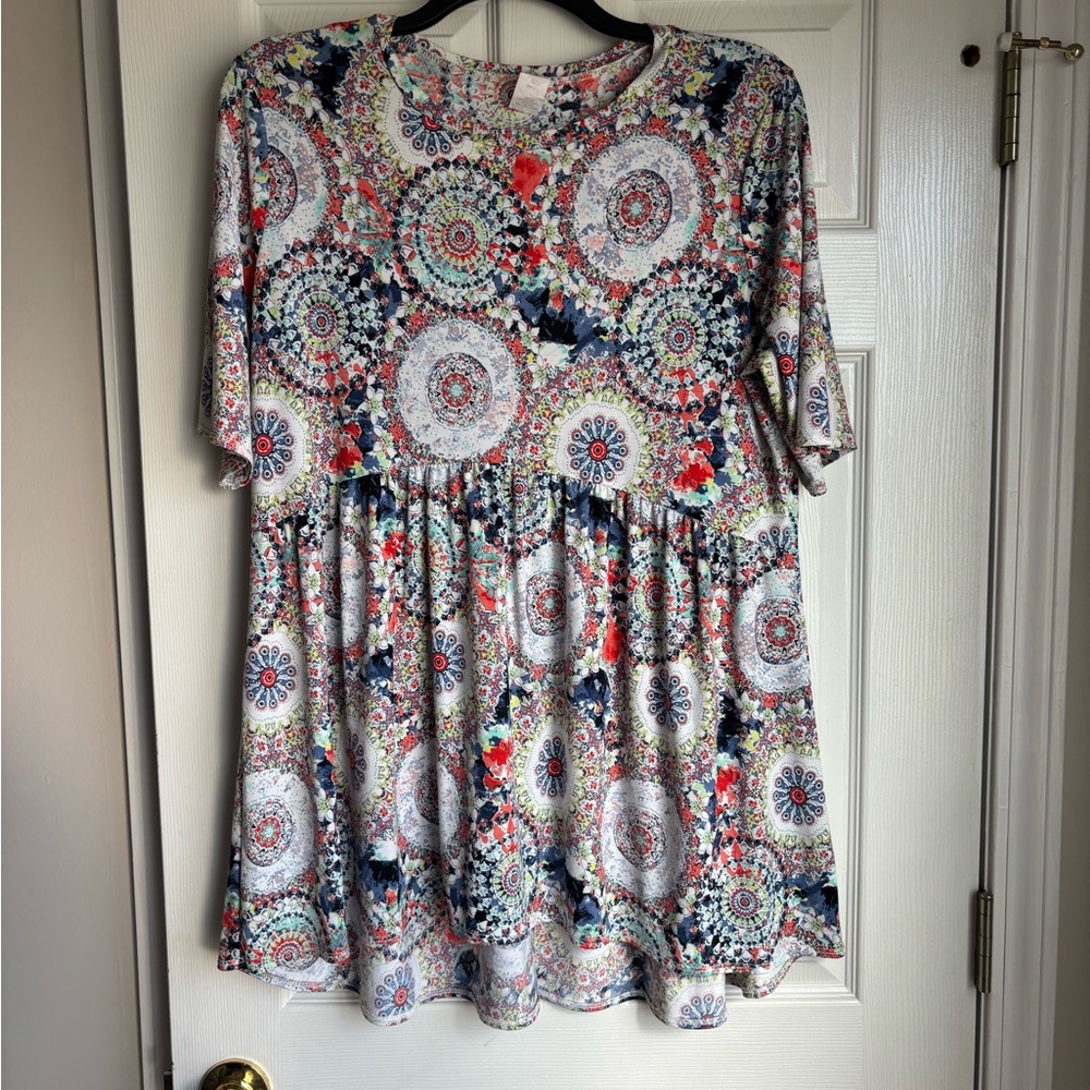 Colorful Mandala Pattern Dress